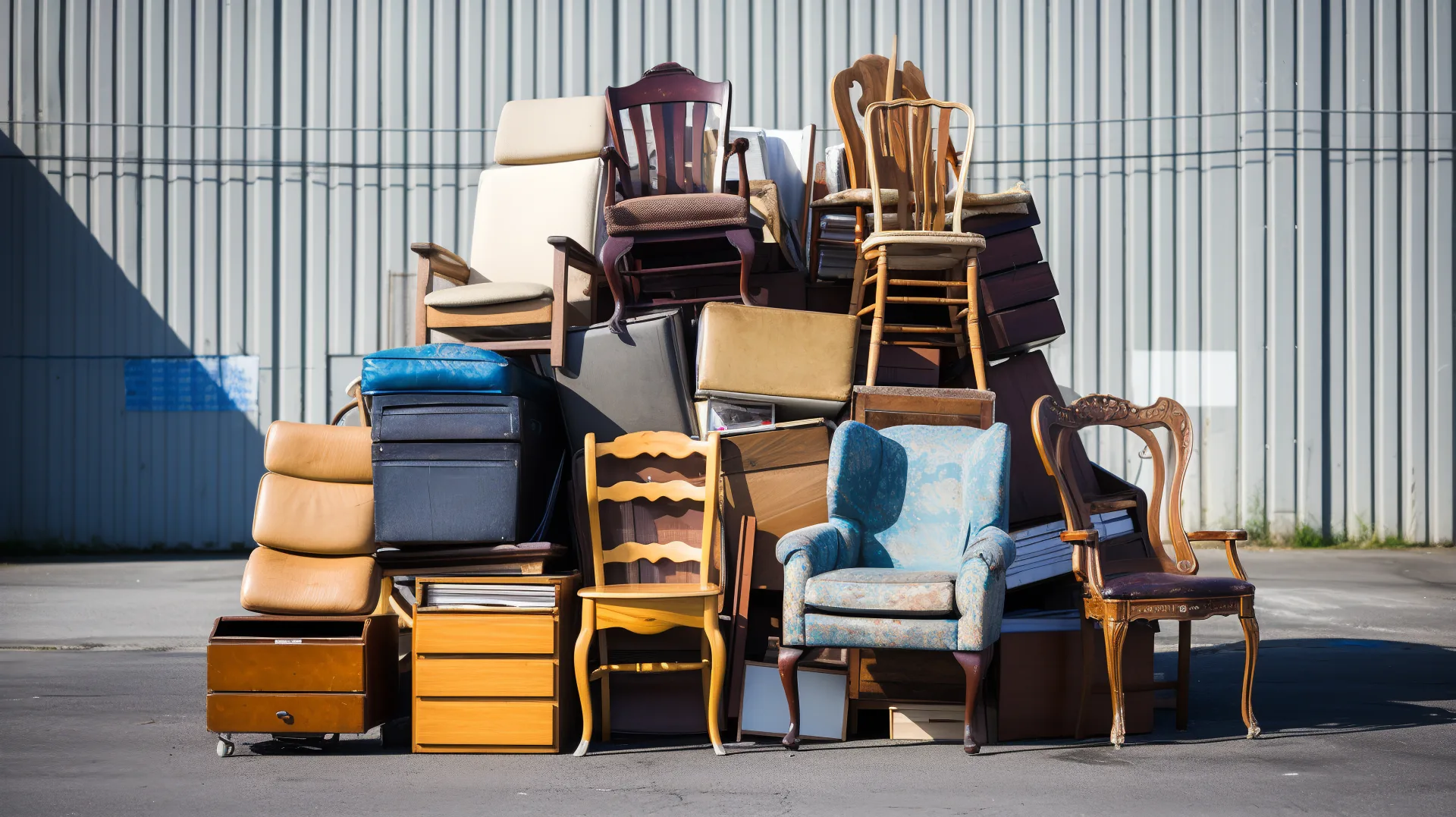 Entrümpelung und Haushaltsauflösung – alte Möbel zum Recycling und Spenden bereit